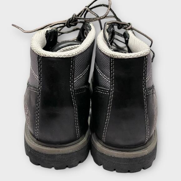 TIMBERLAND Panel Black Leather Waterproof Lace Up Boots Size 6.5 men / 8 women - Picture 6 of 7